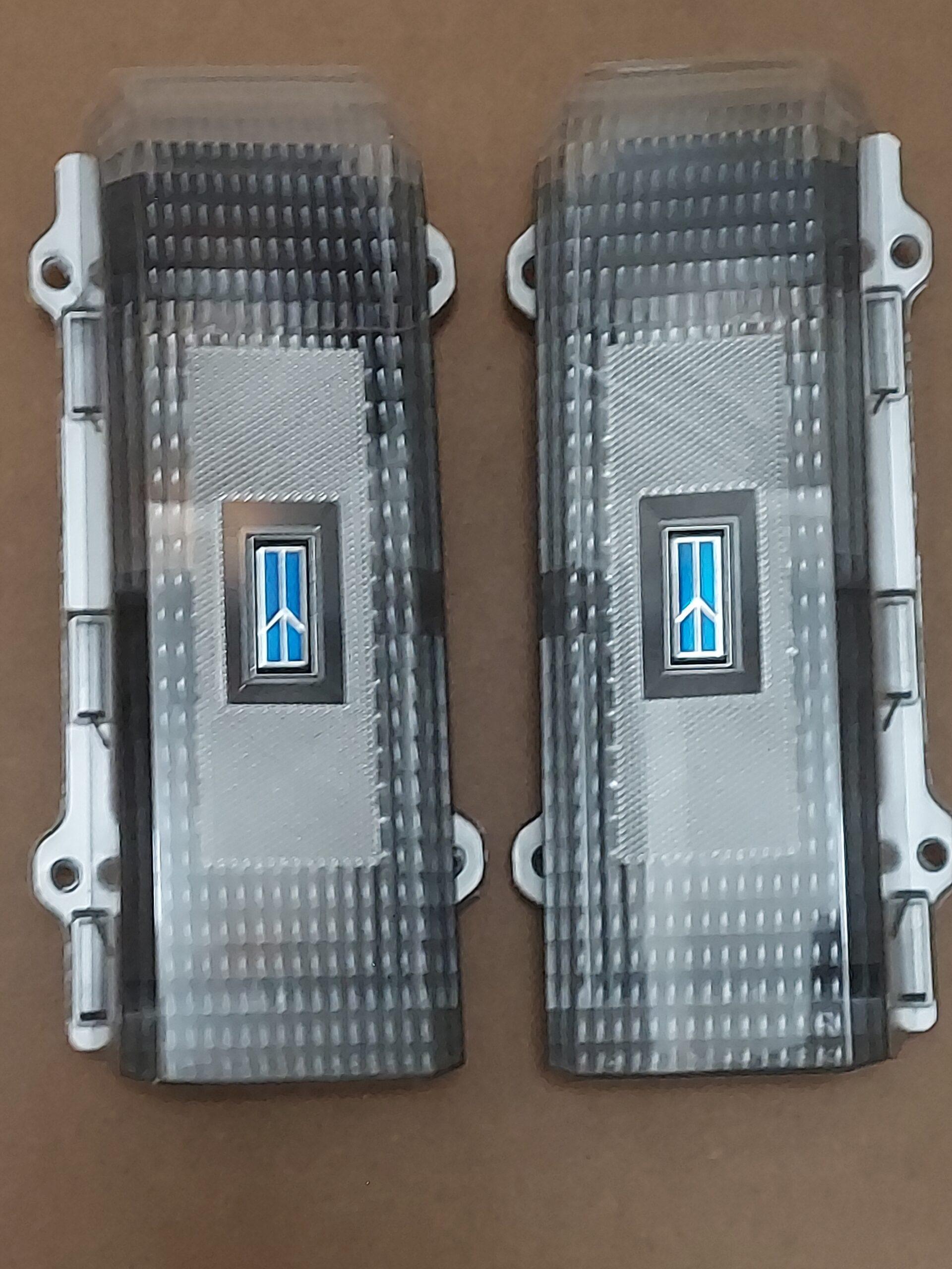 1986-1988 Custom All-Clear Cutlass Tail Light Set with Blue Center Emblem