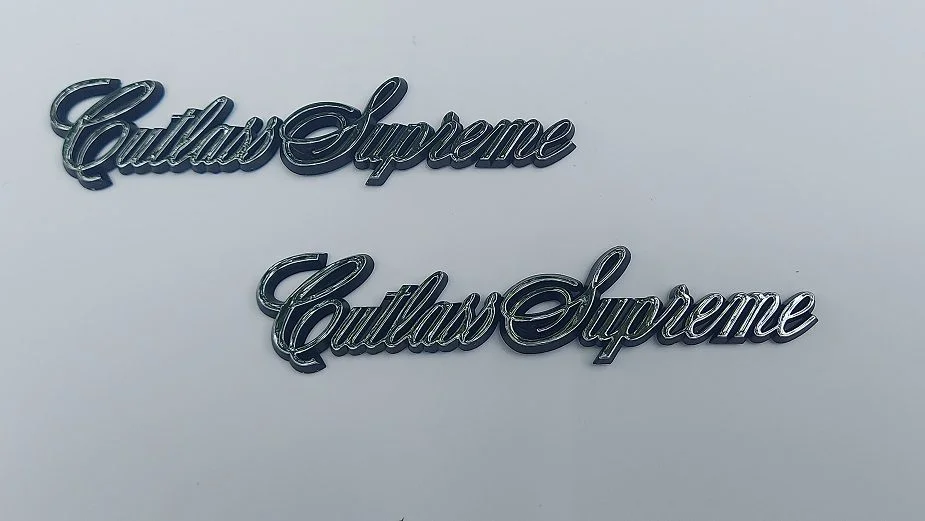 1978-1988 "Cutlass Supreme" Sail Panel Emblem Set