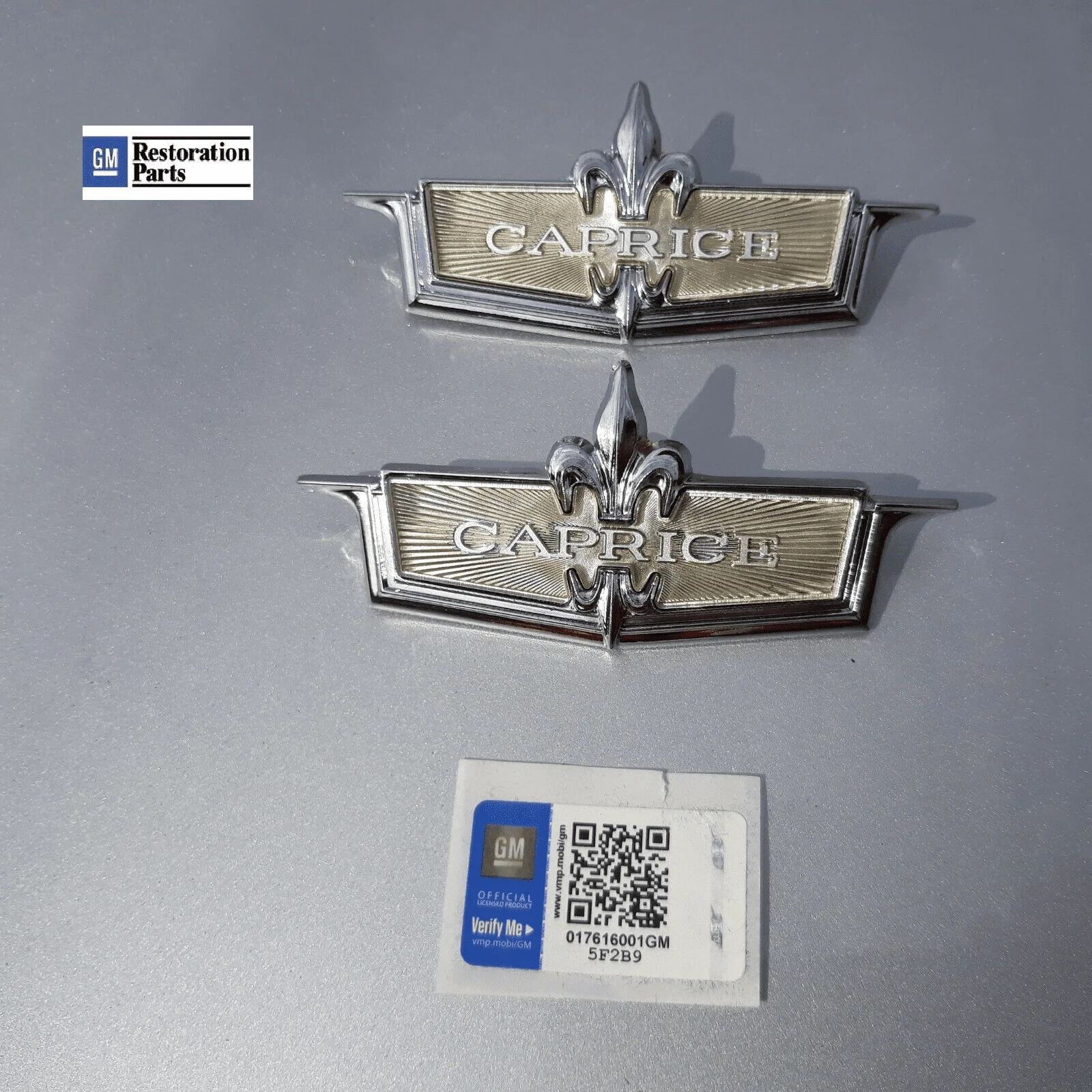 1971-1972 Caprice Sail Panel Emblem set